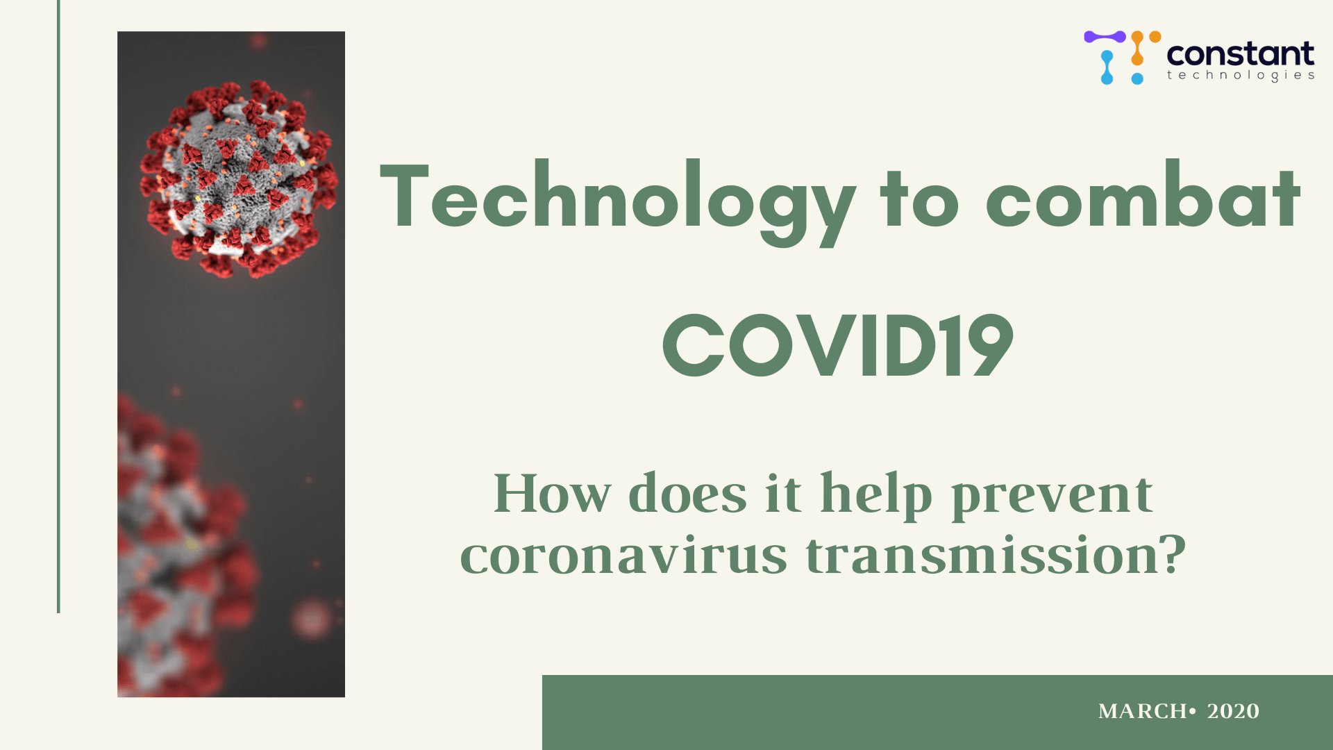 COVID19 & Technology - Constant Tech Blog